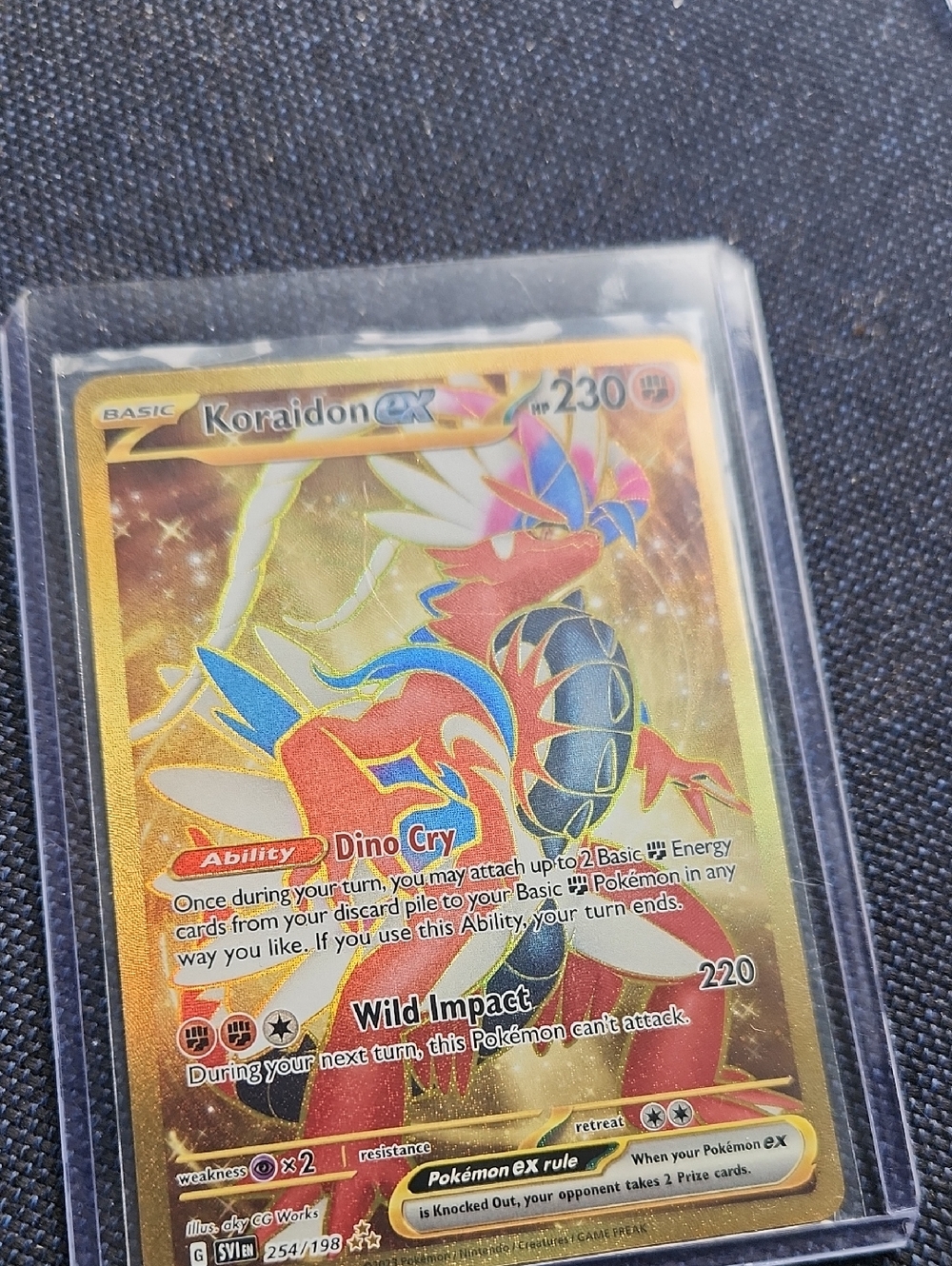 Pokemon Koraidon ex 254/198 Base Set Scarlet & Violet Hyper Rare